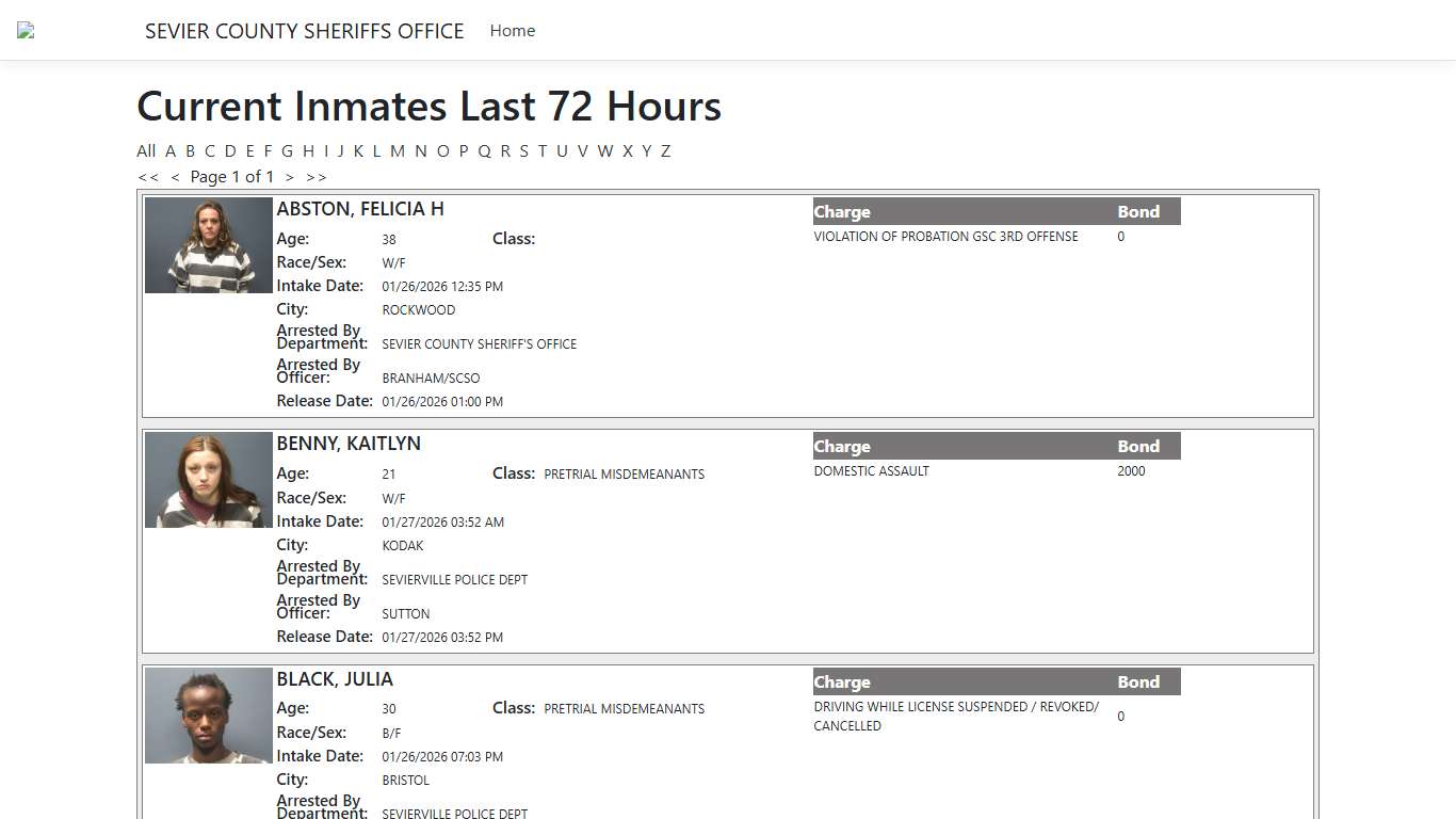Inmates - ISOMS Portal